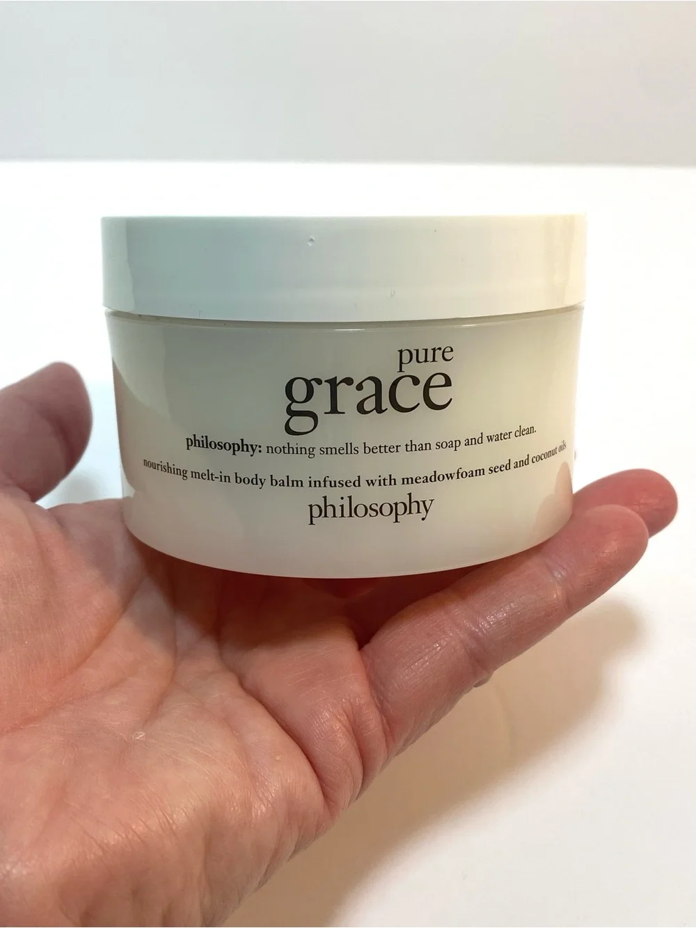 New Sealed Philosophy Pure Grace 6 oz Nourishing Melt-In Body Balm Lotion